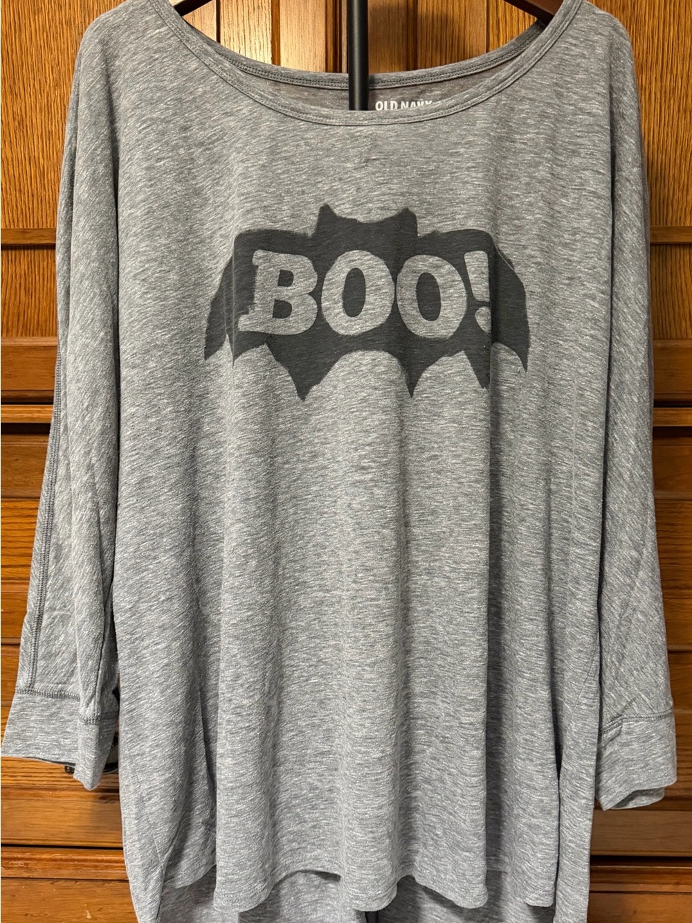 Old Navy Halloween Graphic Swing Tee BOO Bat Spooky Season Fall Curvy Plus Size